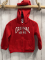 Preview:   Fleecejacke  Gr. 86  rot Kapuze Schrift 