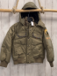 Preview: Geox  Winterjacke  Gr. 128  sand Ärmel abtrennbar Kapuze mit schwarzem Plüschfutter 