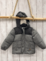 Preview: H&M  Winterjacke Gr. 92  grau hellgrau Kapuze mit beige Teddyfutter 