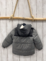 Preview: H&M  Winterjacke Gr. 92  grau hellgrau Kapuze mit beige Teddyfutter 