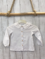Preview: Name it  Bluse  Gr. 104  weiß großer Kragen mit Häkelei 