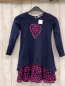 Preview: Happy Girls Kleid Gr. 116  blau pink Herzen 