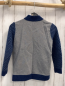 Preview: Benetton Strickjacke  Gr. 116  blau hellgrau gemustert graue Schultern 