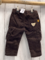 Preview: Steiff  Hose  Gr. 74  braun Kord gefüttert  aufgesetzte Taschen Kordel 