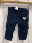 Preview: Steiff  Hose  Gr. 74  blau Kord gefüttert aufgesetzte Taschen 