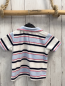 Preview: Janie & Jack  T-Shirt  Gr. 86  weiß blau rot hellblaue Streifen Frottee Karagen 