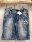 Preview: Benetton  Shorts Gr. 98  blau Jeans orange Nähte Bund verstellbar 