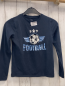 Preview: Name it  Langarmshirt  Gr. 134/140  blau Pailettenfußball + -schrift 