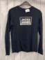 Preview: Jack & Jones Langarmshirt  Gr. 164  schwarz graues Rechteck mit weißer Schrift 