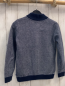 Preview: Okaidi  Strickjacke  Gr. 134  blau hellgrau meliert blauer Bund 