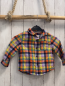 Preview: Cat & Jack  Hemd  Gr. 86  orange blau gelb türkis flieder kariert 