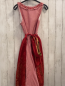 Preview: Melega 2tlg Trachtenkleid Gr. 38  rot weiß kariert mit roter Schürze