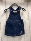 Preview:  Latzkleid Gr. 86  blau Jeans gestickte Blumen