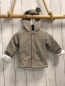 Preview: bebetto Strickjacke Gr. 86  grau beige meliert warm gefüttert