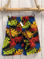 Preview:   Badeshorts  Gr. 134  schwarz bunte Blätter 
