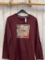 Preview: Esprit  Langarmshirt  Gr. 158/164  weinrot Quadrat mit Schrift 