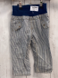Preview: Steiff  Hose  Gr. 80  blau weiße Streifen blauer Bund 