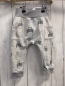 Preview: Bellybutton  Jogginghose  Gr. 80  hellgrau graue Traktoren + grauer Streifenbund 
