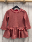 Preview: Mayoral  Kleid  Gr. 98  rot weiß meliert + goldene Glitzerpunkt 