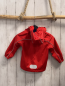 Preview:   Regenjacke  Gr. 80  rot Kapuze mit blauem Fleecefutter Raketen 