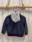 Preview: Babyface  Jacke  Gr. 86  blau graue Kapuze blau rot weißer Streifenbund 
