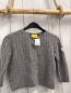Preview: Steiff  Strickjacke  Gr. 86  grau Rippen 
