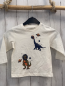 Preview: Name it  Langarmshirt  Gr. 92  weiß Dinos 