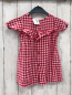 Preview: zara Kleid  Gr. 92  rot weiß kariert Rüschen 