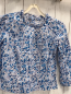 Preview: Jacadi  Bluse  Gr. 116  weiß blau hellblaue Blumen 