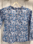 Preview: Jacadi  Bluse  Gr. 116  weiß blau hellblaue Blumen 