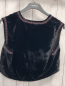 Preview: neu Zara  Weste  Gr. 152  schwarz Samd bunte Blumen mit silber Steinen + Pailetten NP 39,95 € 