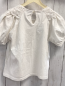 Preview: Zara  T-Shirt  Gr. 116  weiß Häkelausschnitt 