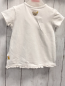 Preview: Steiff  T-Shirt  Gr. 86  weiß Bärenkopf mit silber Pailetten Rüschensaum 