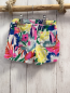 Preview: Mini Boden Shorts Gr. 116  weiß Frottee bunte Blumen 