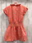 Preview: Cyrillus  Kleid  Gr. 116  hellrot Blumen gesmokter Taillenbereich 
