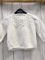 Preview: Benetton  Strickjacke  Gr. 74  weiß graue Nähte 