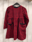Preview: Chicco Kleid Gr. 110  rot schwarz kariert