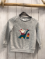 Preview:  Pullover Gr. 104  grau Weihnachtsmotive
