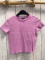 Preview: Benetton  T-Shirt  Gr. 110  rosa Rippen kurz geschnitten