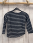 Preview: H&M  Langarmshirt  Gr. 110  schwarz hellgraue Streifen goldene Pailettenschrift Star Wars