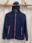 Preview:   Joggingjacke Gr. 134/140  blau Kapuze rosa Reißverschlüsse