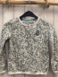 Preview: WE Pullover  Gr. 134/140  weiß mint grauer Druck Tigerkopf 