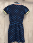 Preview: Lacoste  Kleid  Gr. 128  blau hellblaue Punkte blau weiß rosa Polokragen 