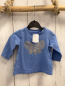Preview: Name it  Langarmshirt  Gr. 62  hellblau goldener Schmetterling 