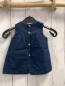 Preview: Zara  Kleid  Gr. 68  blau Jeans hellbraune Nähte + Schleife 