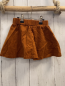 Preview: Pusblu Rock Gr. 92  braun Kord gestickte Blumen