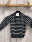 Preview:   Pullover  Gr. 86  grau weiße Streifen Strick Löwenkopf 