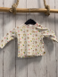 Preview: Bornino Langarmshirt Gr. 62  weiß beige Bund bunte Tiere