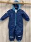 Preview:   Regenoverall Gr. 74 blau hellgraue Dinos hellblaue Kapuze 