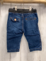 Preview: Zara  Hose  Gr. 68  blau Jeans grauer Strickbund mit Kordel 